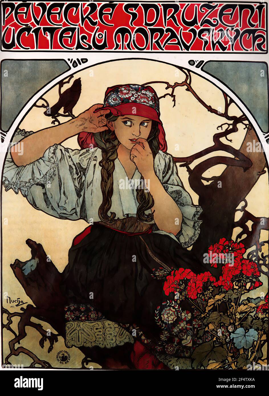 Alfons Mucha - Maestri Moravi0 Coro 1911 Foto Stock