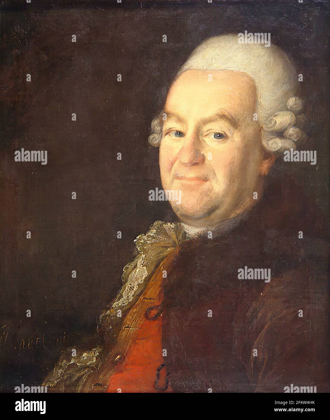 Dmitry Levitzky - Ritratto un uomo conosciuto C 1775 Foto Stock