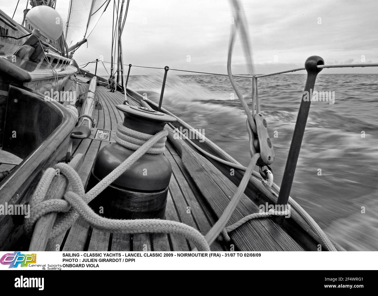 VELA - CLASSIC YACHTS - LANCEL CLASSIC 2009 - NOIRMOUTIER (FRA) - DAL 31/07 AL 02/08/09PHOTO : JULIEN GIRARDOT / DPPI A BORDO VIOLA Foto Stock