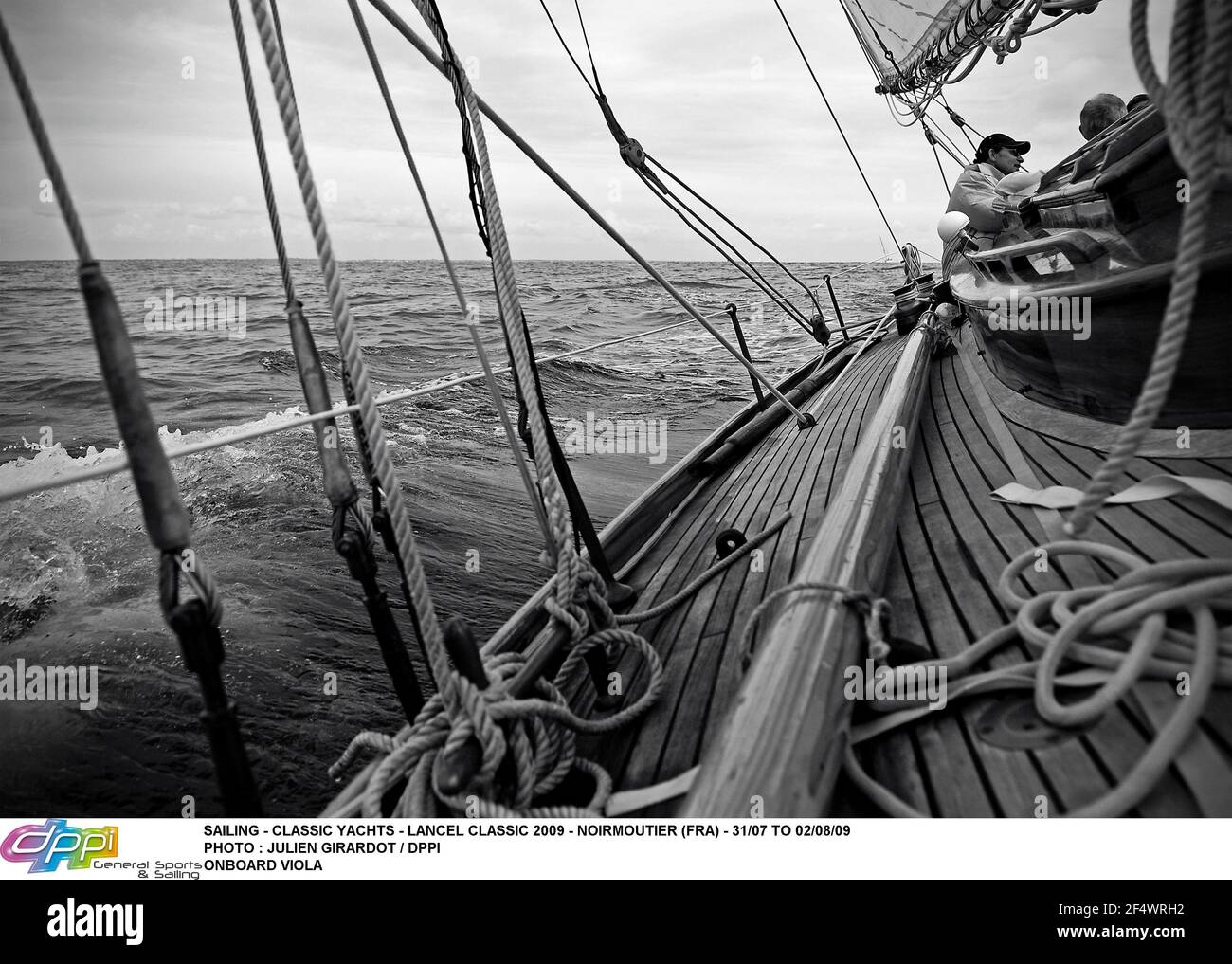 VELA - CLASSIC YACHTS - LANCEL CLASSIC 2009 - NOIRMOUTIER (FRA) - DAL 31/07 AL 02/08/09PHOTO : JULIEN GIRARDOT / DPPI A BORDO VIOLA Foto Stock