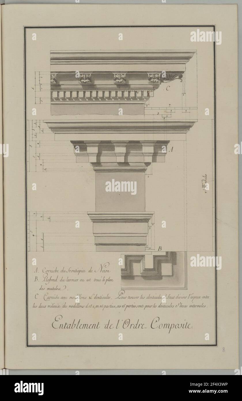Ordine compositi colonna, colonna Foto Stock