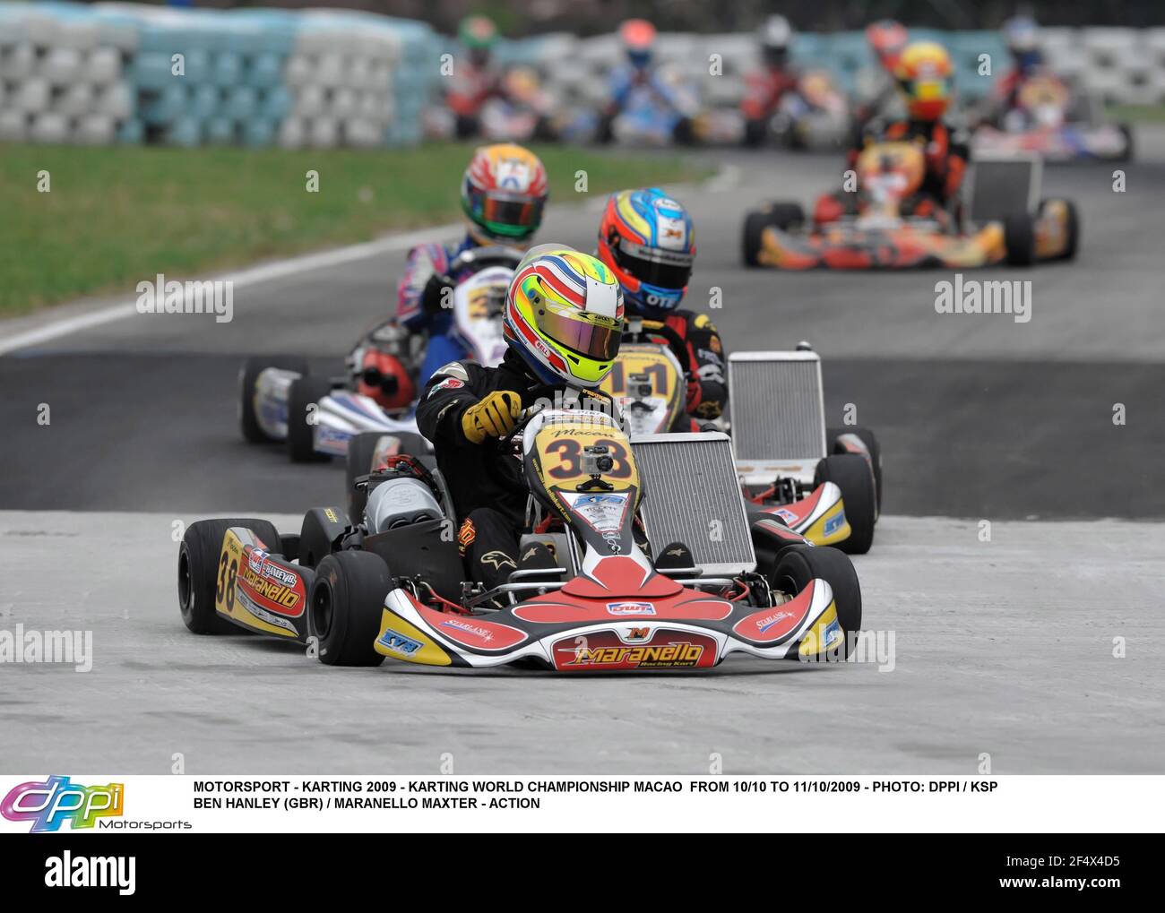 MOTORSPORT - KARTING 2009 - CAMPIONATO DEL MONDO KARTING MACAO DAL 10/10 AL 11/10/2009 - FOTO: DPPI / KSPBEN HANLEY (GBR) / MARANELLO MAXTER - AZIONE N. 07209016 003 Foto Stock