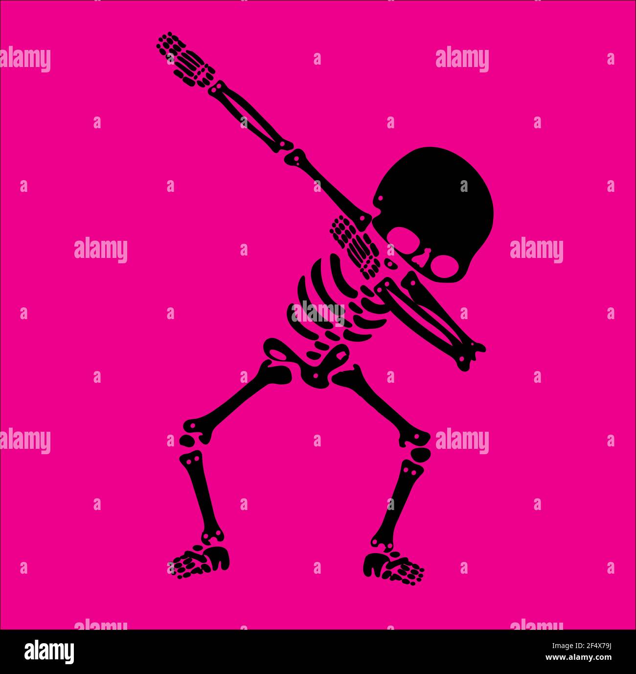 scheletro, scheletri, dab, dabbing, ballerino, design, design, nuovo, ultimo, divertente, Divertente, gesto, grafica , Happy Halloween, Illustrazione Vettoriale