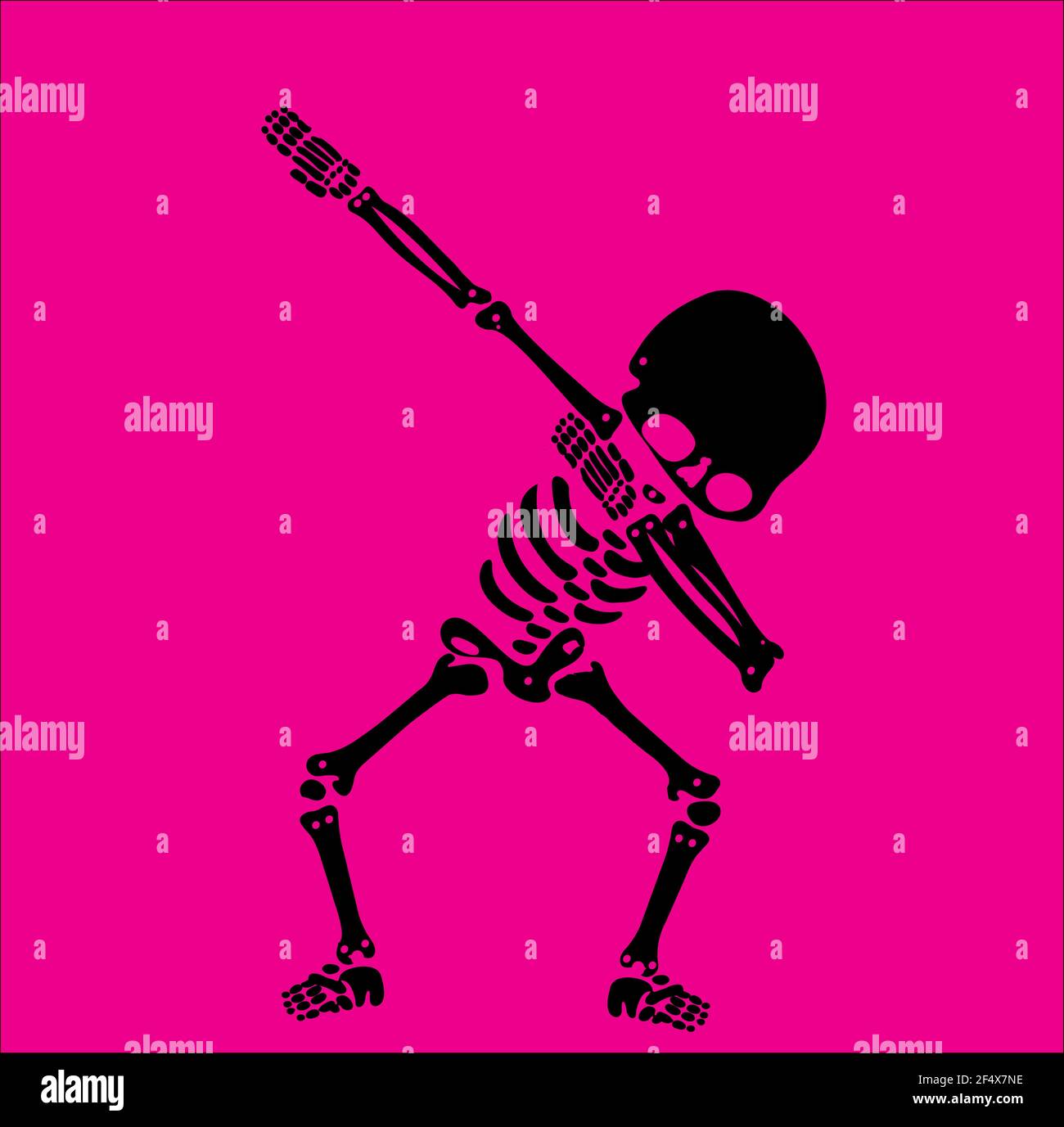 scheletro, scheletri, dab, dabbing, ballerino, design, design, nuovo, ultimo, divertente, Divertente, gesto, grafica , Happy Halloween, Illustrazione Vettoriale