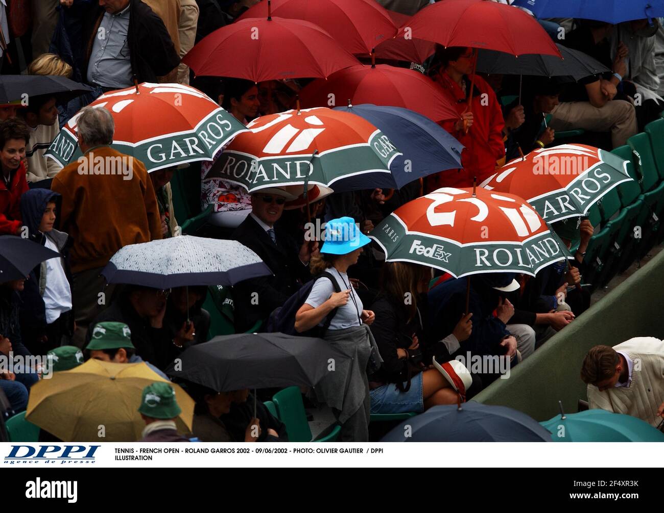 TENNIS - APERTURA FRANCESE - ROLAND GARROS 2002 - 09/06/2002 - FOTO: OLIVIER GAUTHIER / ILLUSTRAZIONE DPPI Foto Stock