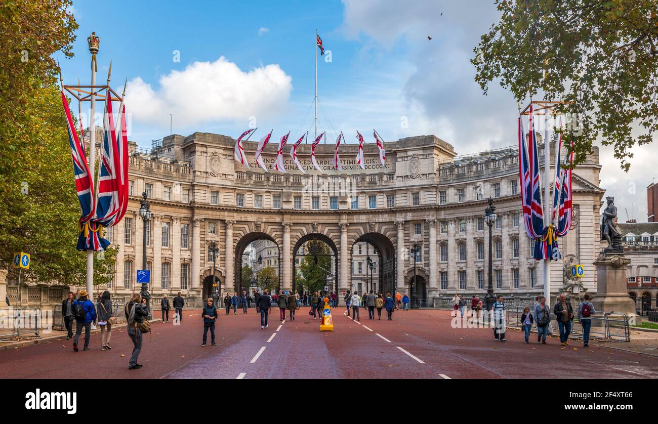 The Mall Charing Cross, Central London, England, UK England, UK Foto Stock