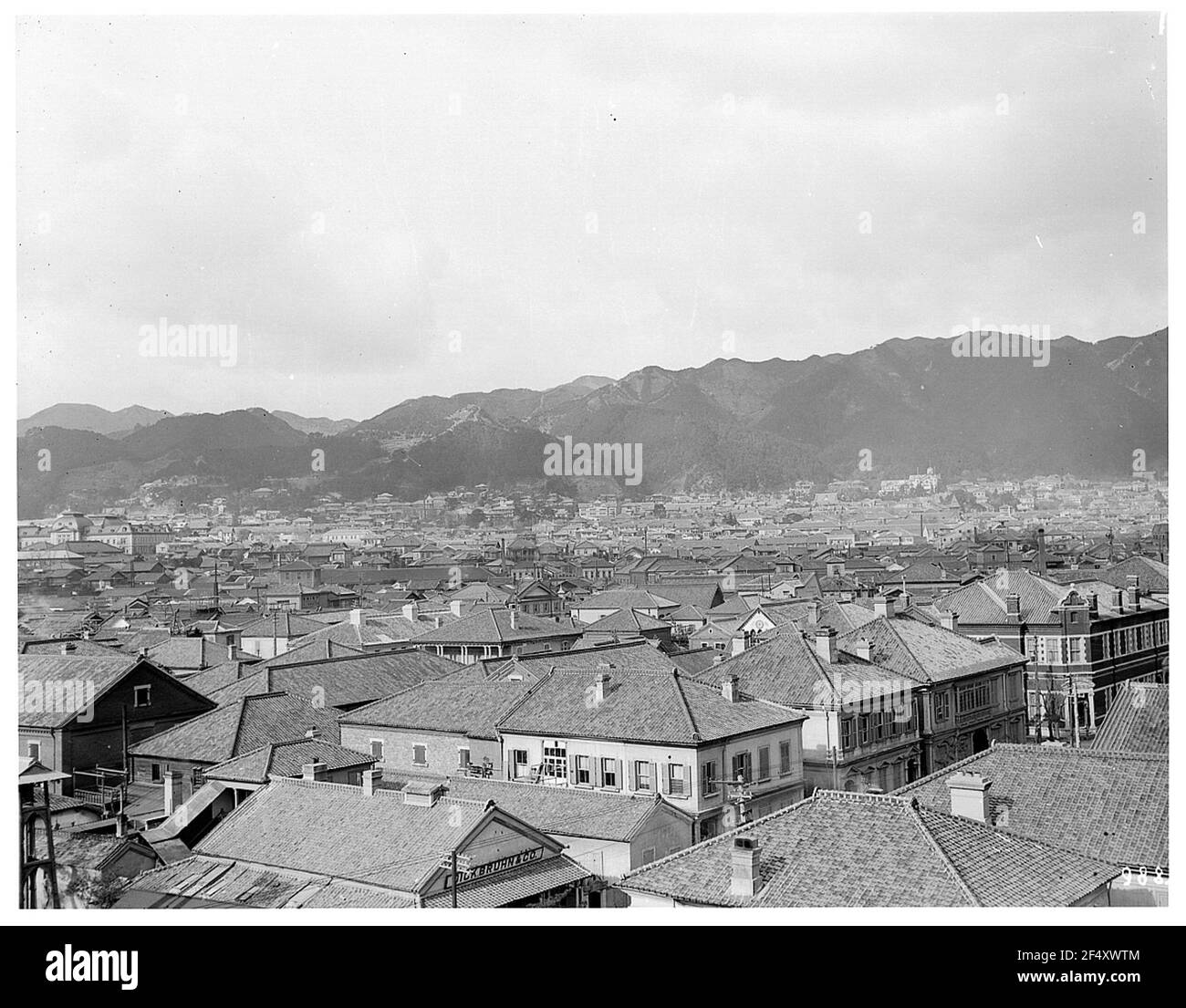 Kobe. Vista da Ancurberg alla città Foto Stock