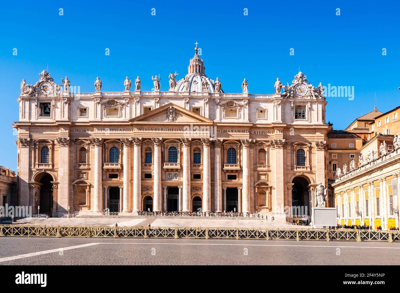 Basilica di San Pietro a Roma in Vaticano, Lazio, Italia Foto Stock