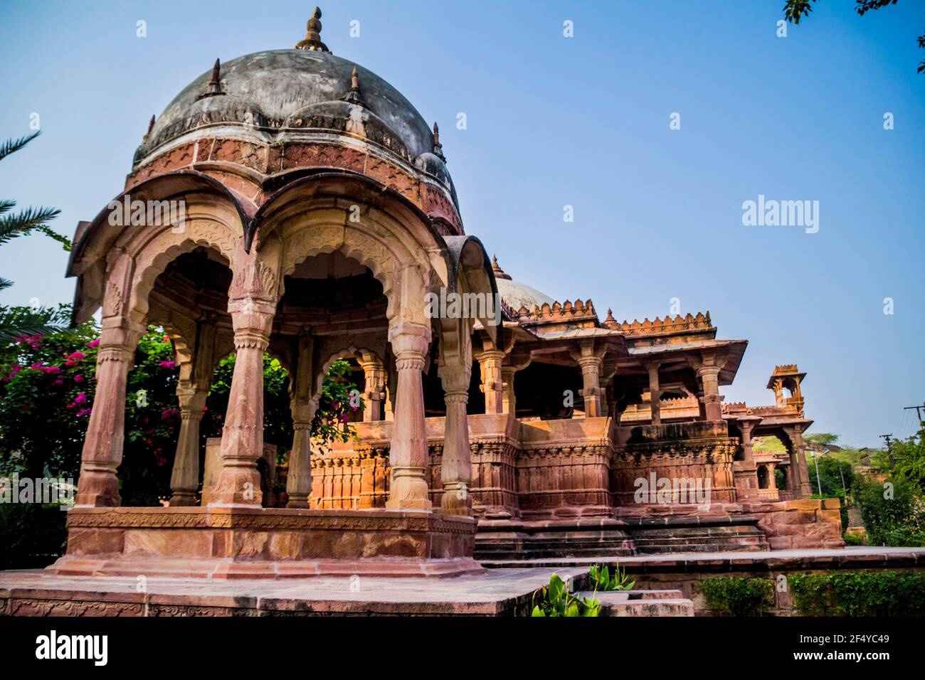 Templi di Mandore giardini, Jodhpur Foto Stock