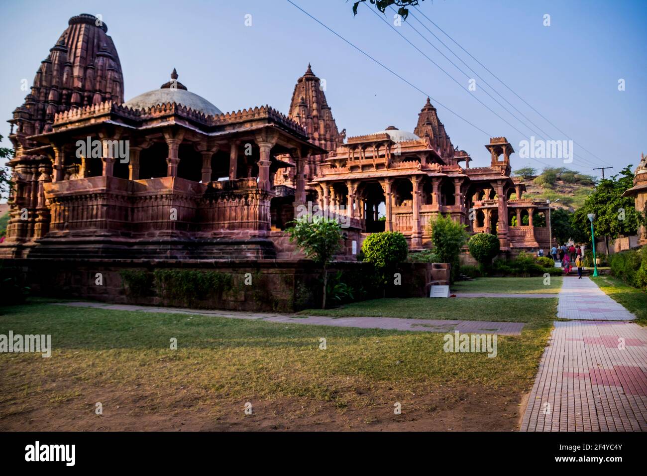 Templi di Mandore giardini, Jodhpur Foto Stock