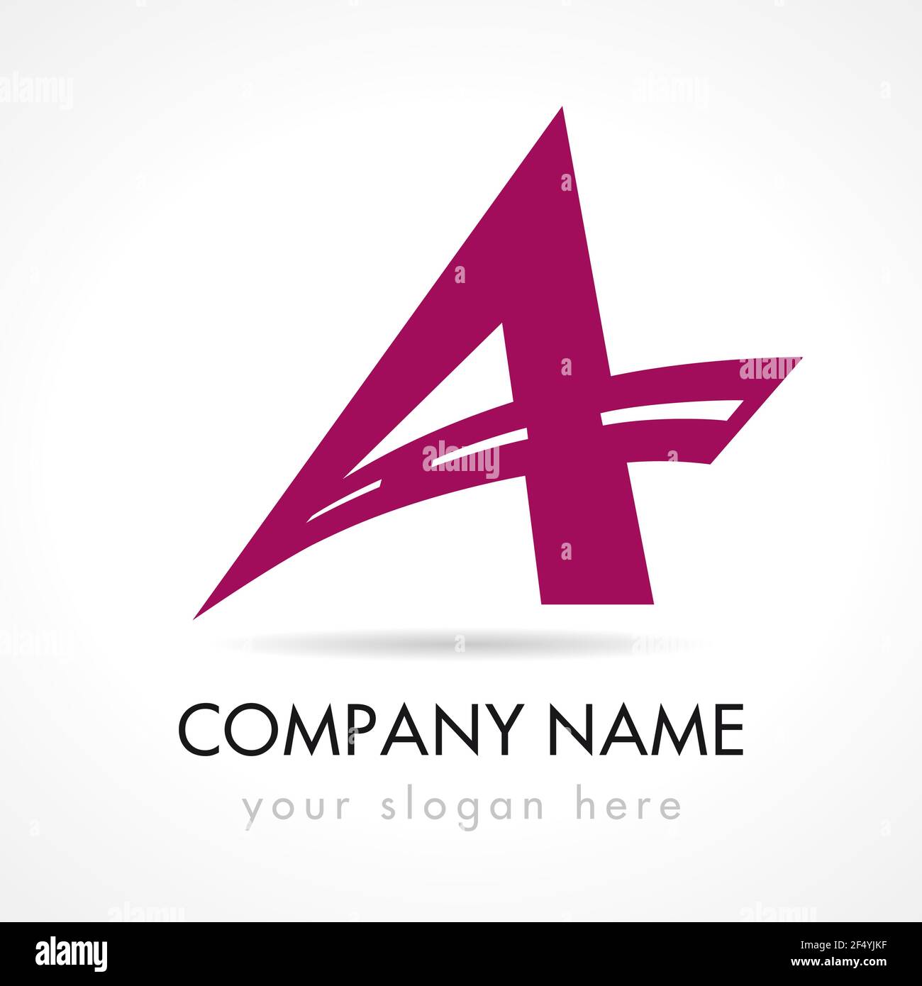 Un logotipo di lettera. Viaggi in automobile, logistica, viaggio, tipografia, asta, trasporto. Elementi del modello di branding modificabili. Software e-map o smartphone Illustrazione Vettoriale