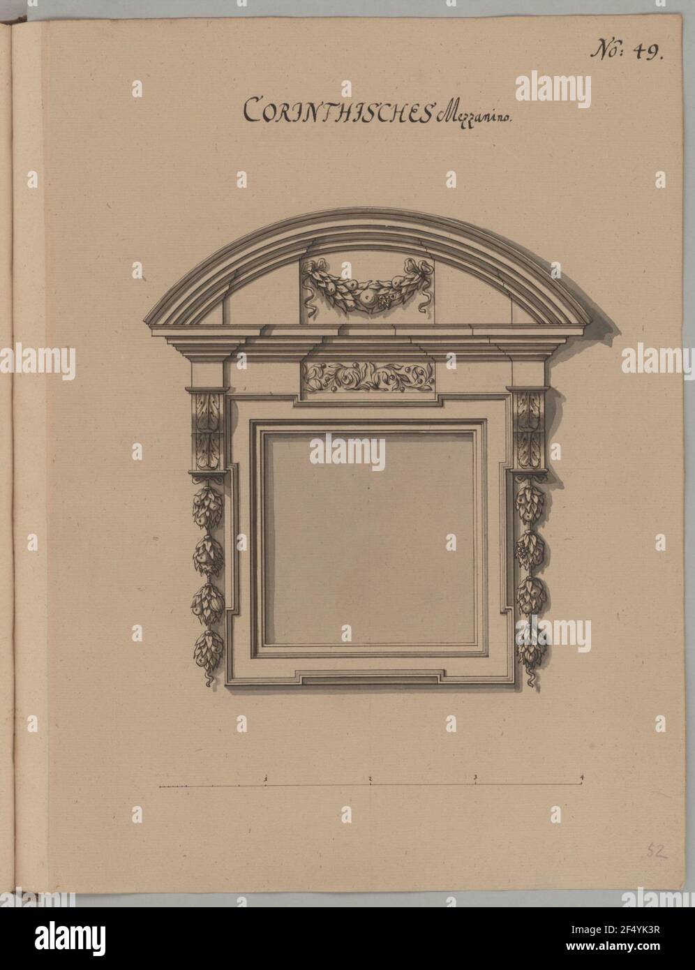 Finestra Ordine corinzio Foto Stock