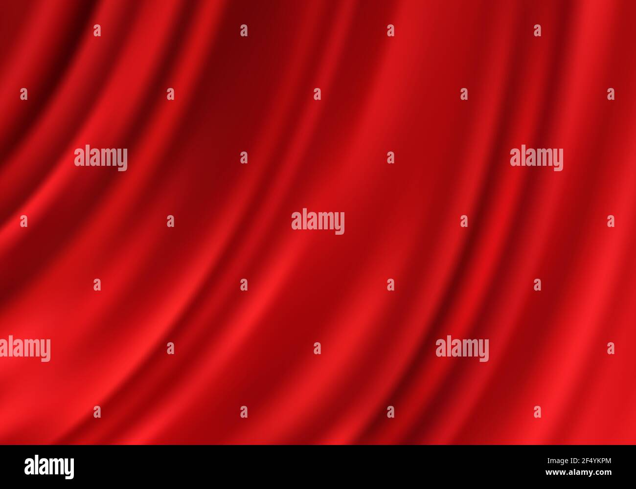 Lussuoso tessuto rosso sfondo tendaggi in seta Illustrazione Vettoriale