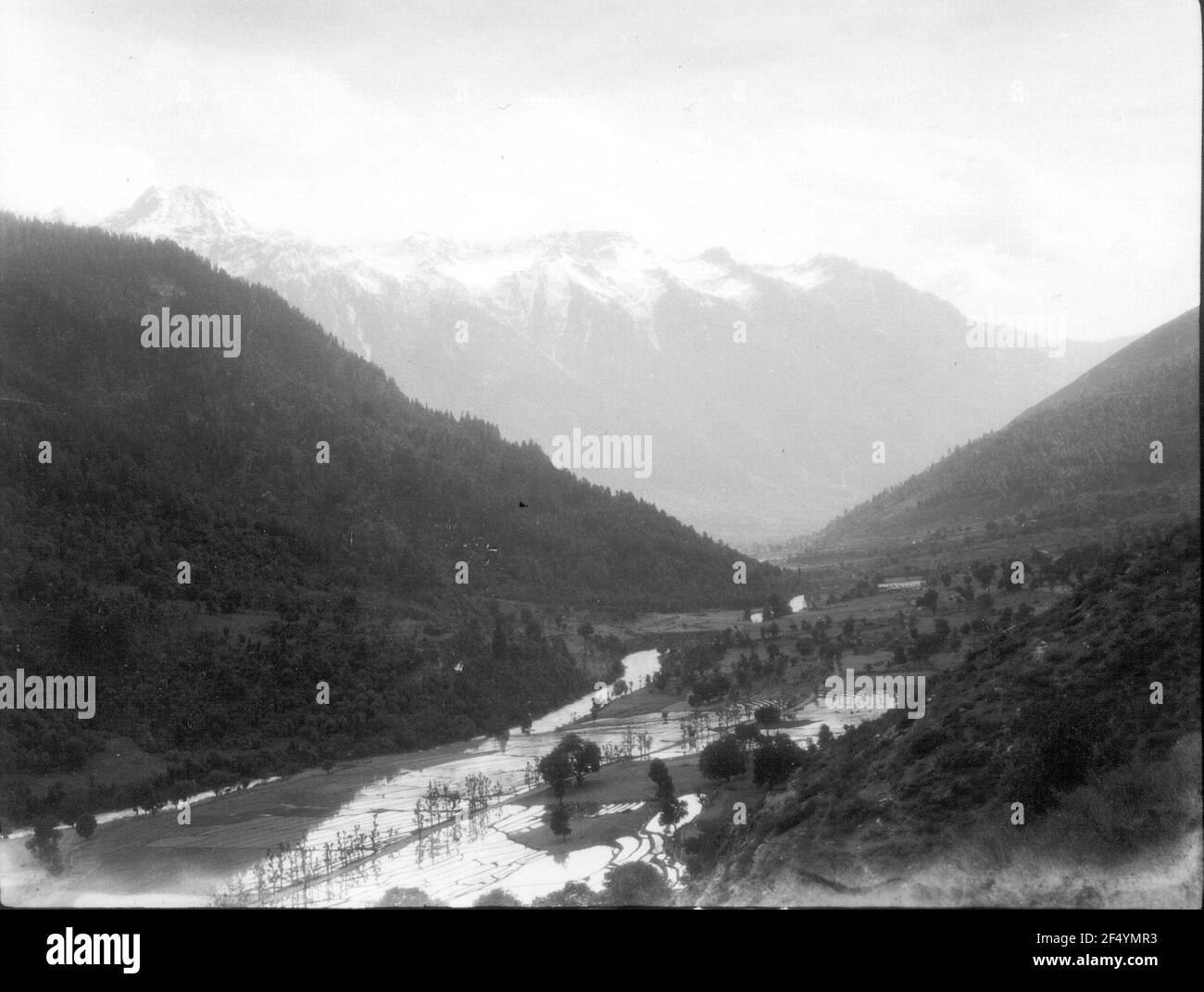 Indien. Kashmir. Il villaggio. Sindh-tal Foto Stock