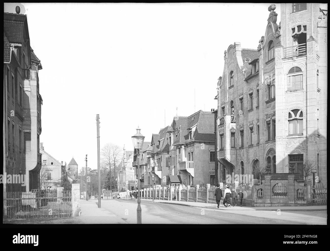 Freiberg. Eruzione cutanea strada Foto Stock