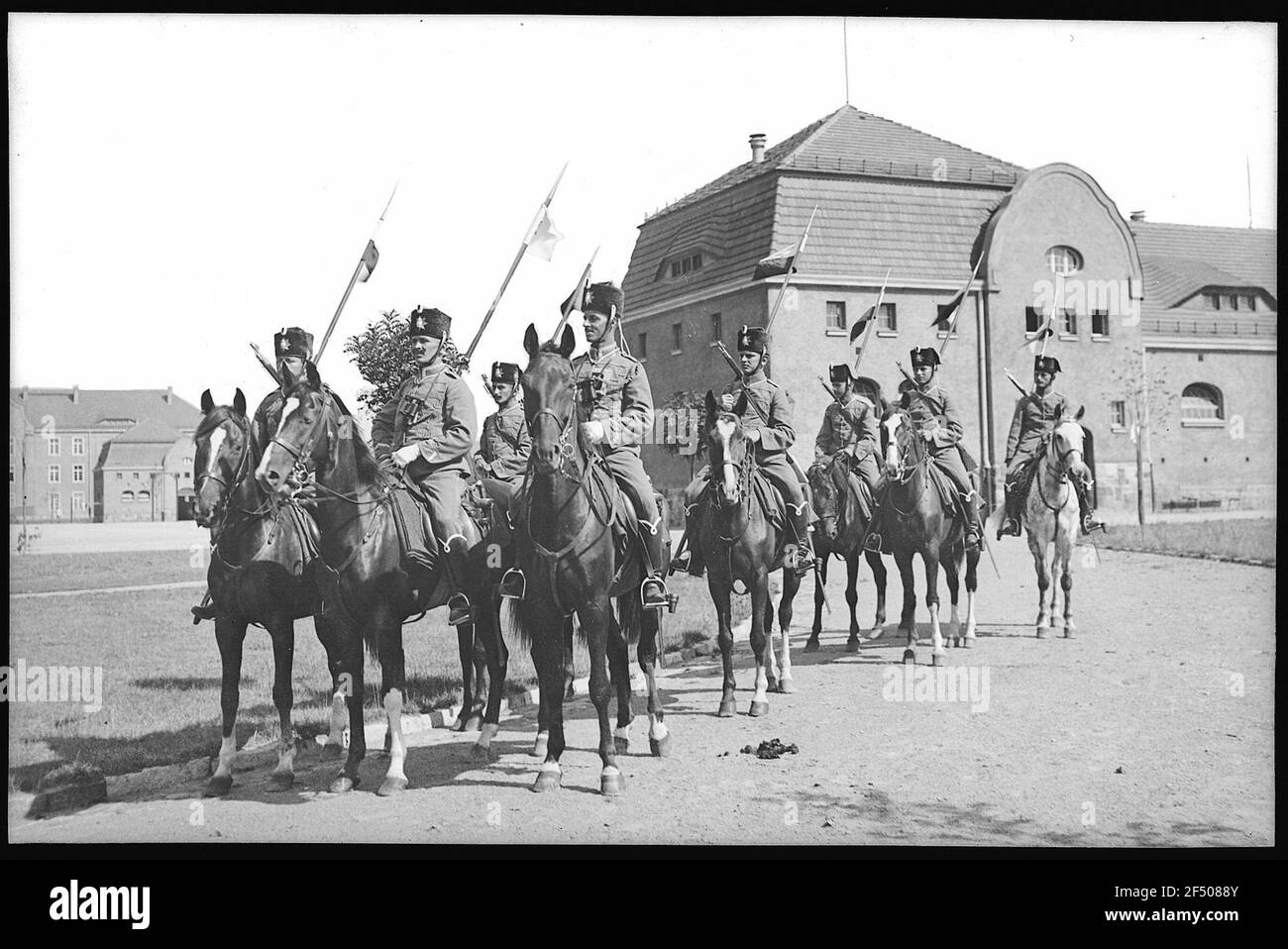Bautzen. 3. Hussar Regim., Dipartimento in marzo Foto Stock