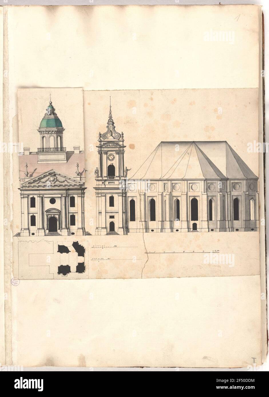 Berlino, Parochialkirche. Design Foto Stock