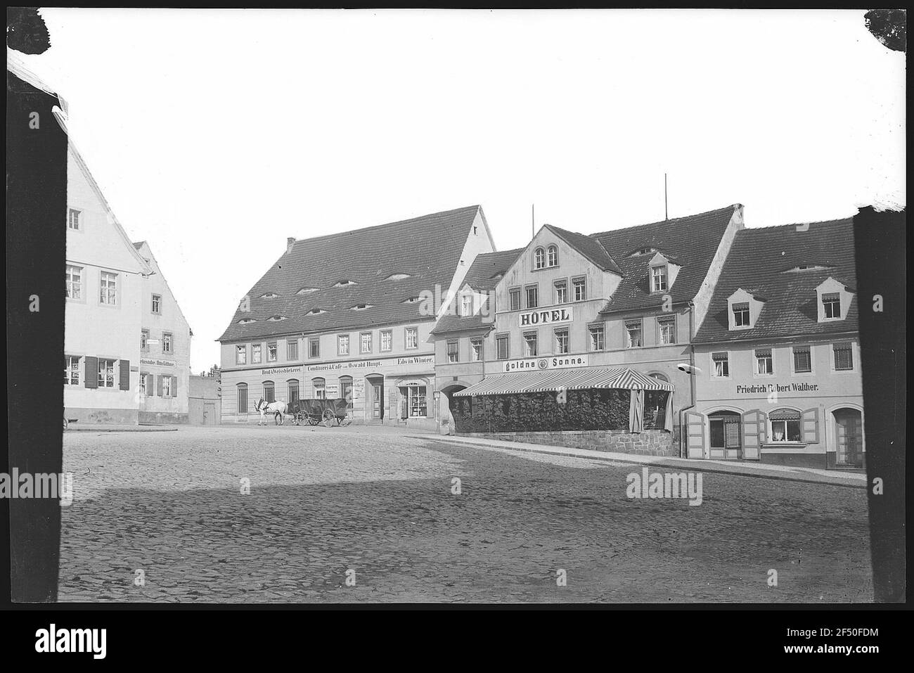 Lommatzsch. Mercato Foto Stock