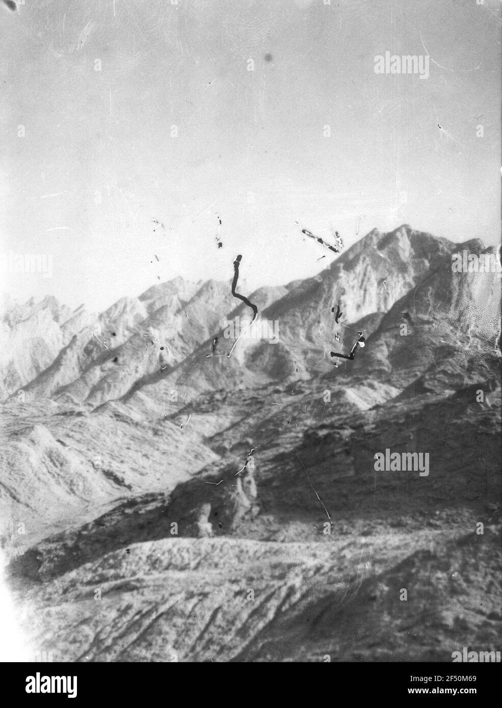 Cina. Sinkiang (Xinjiang). Takla Makan. Parte occidentale di Mazar Tag, a nord del Jarkend Darja, sotto Jarkend Foto Stock