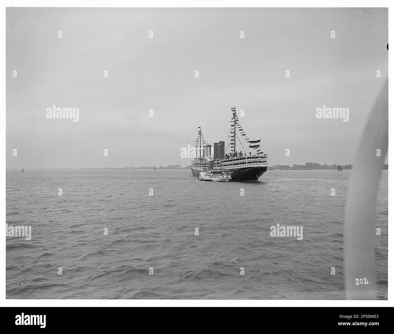 Amburgo, Germania. Vaporetto passeggeri in alto mare 'Victoria Luise' nella bocca dell'elb, probabilmente alla partenza per il Landfahrt Nord Foto Stock