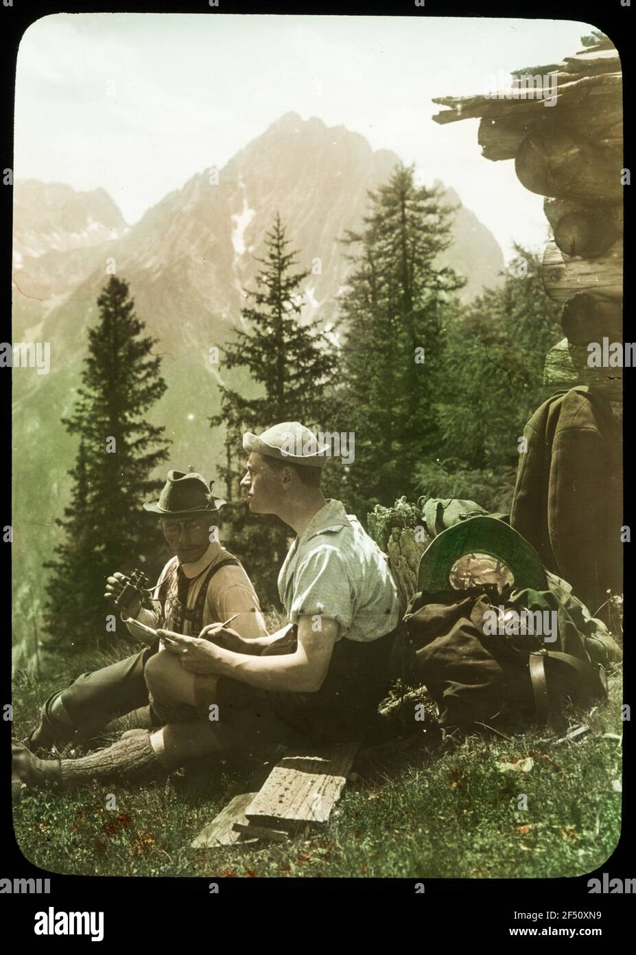 Posizioni sul Smokekofel Foto Stock