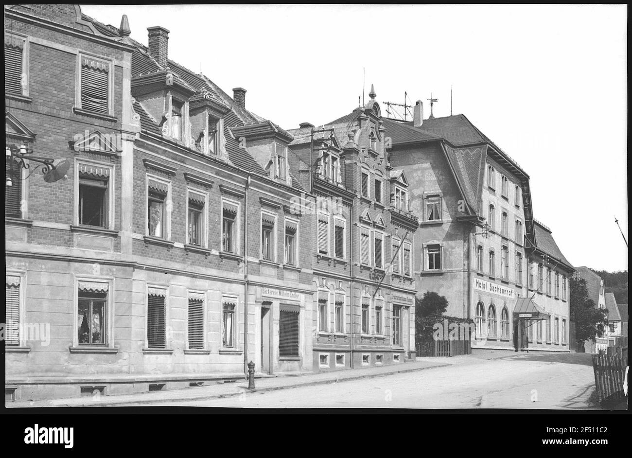 Nossens. Scuola strada Foto Stock