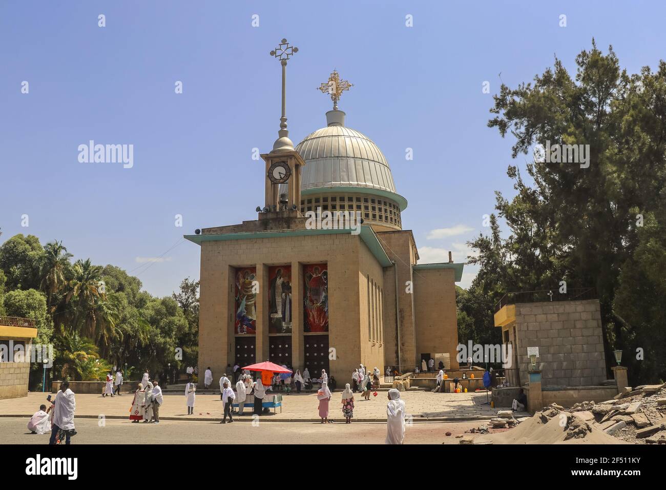 Ponte portoghese, Addis Abeba, Tanzania Foto Stock