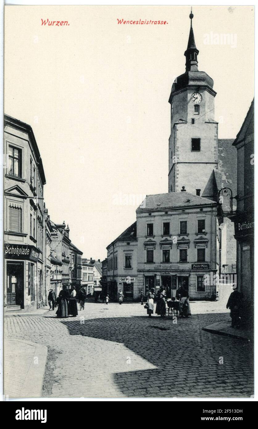 Wencesleistraße. Spezia in su. Wengesleistraße Foto Stock