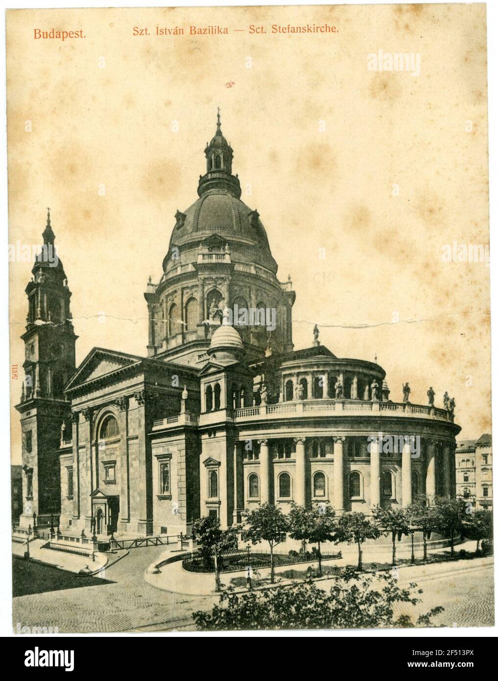 Stefanskirche Budapest. Basilica SCT. Chiesa di Stefan (1851/1905) Foto Stock