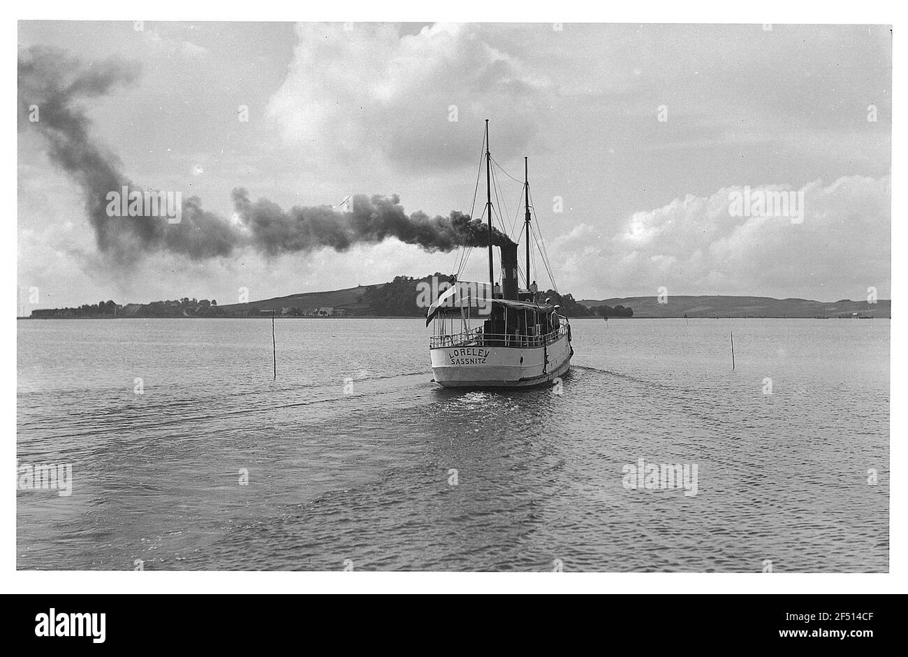 Rügen / Germania: Contadini Loreley-Sassnitz di fronte alla costa Foto Stock