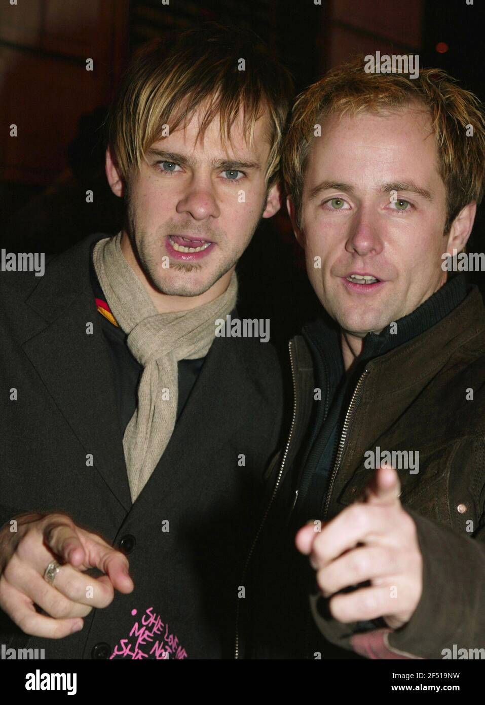 Dominic Monaghan e Billy Boyd arriveranno a una proiezione di "Lord of the Rings: The Return of the King" all'AMC Empire di New York il 15 dicembre 2003. Foto: Henry McGee/MediaPunch Foto Stock
