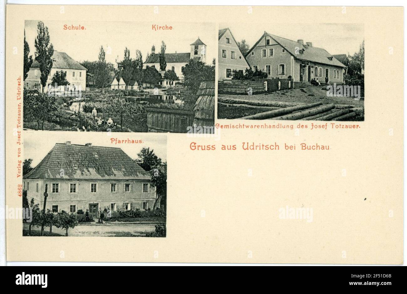 Scuola, chiesa e canonica Udritsch. Scuola, chiesa e canonica Foto Stock