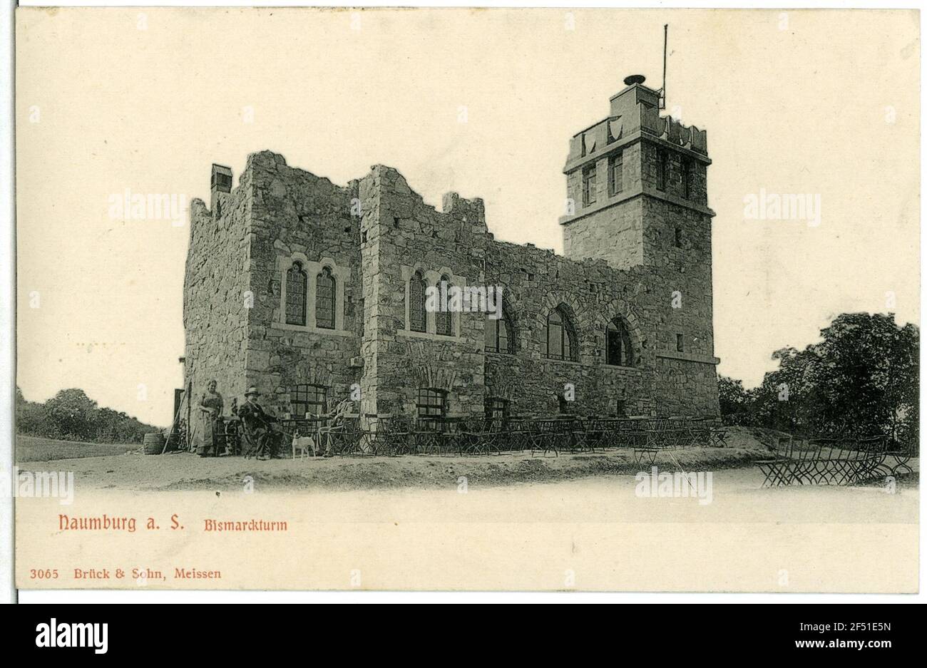 Bismarcktourm Naumburg. Bismarcktourm Foto Stock