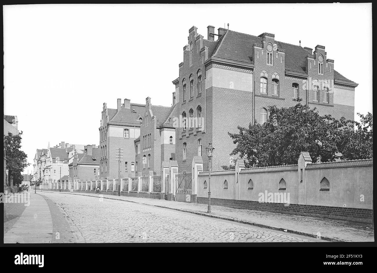 Torgau. Caserma di fanteria, strada scolastica Foto Stock