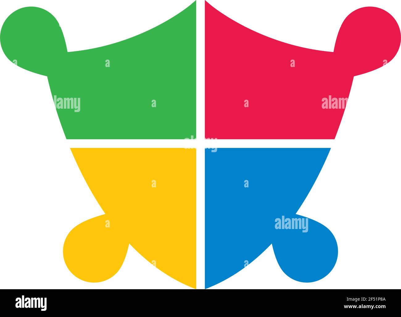 Disegno di illustrazione di icone vettoriali di modello di logo di adozione e cura della comunità Illustrazione Vettoriale