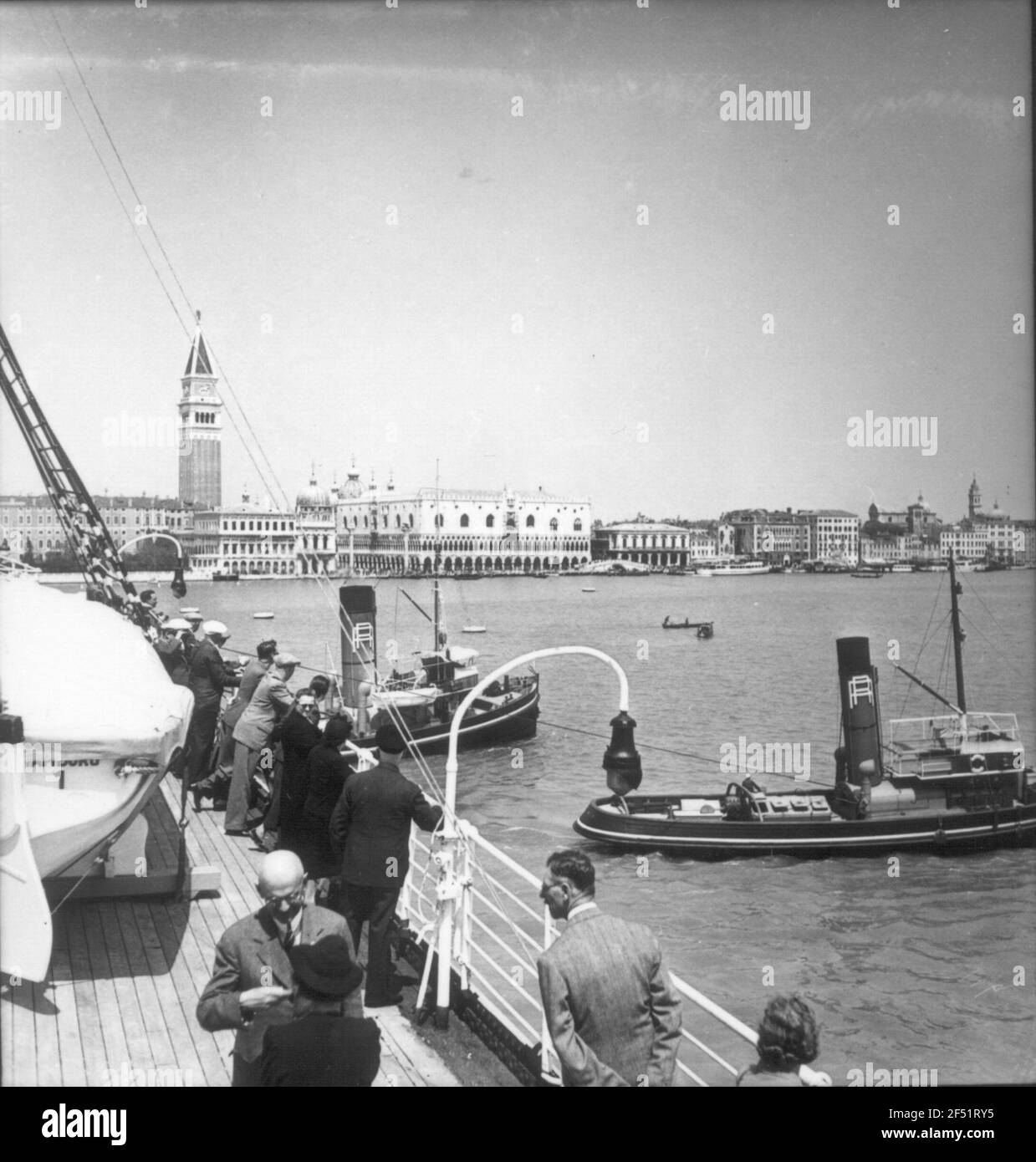 Foto di viaggio Italia. Venezia. Vista da bordo del Milovaukee su Dogen Palace e Piazzetta Foto Stock