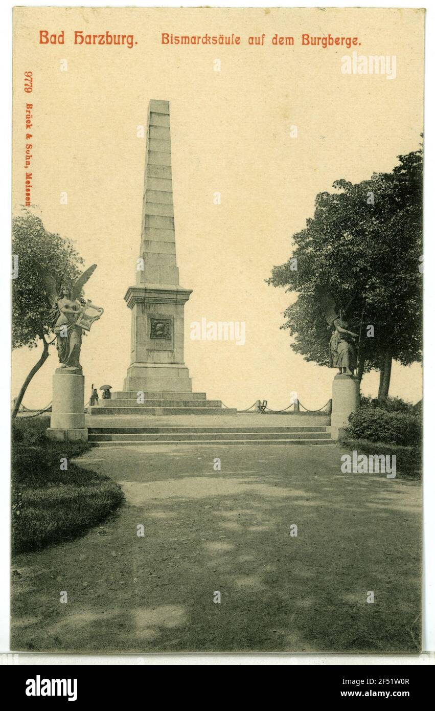 Colonna Bismarck Bad Harzburg. Colonna Bismarck Foto Stock