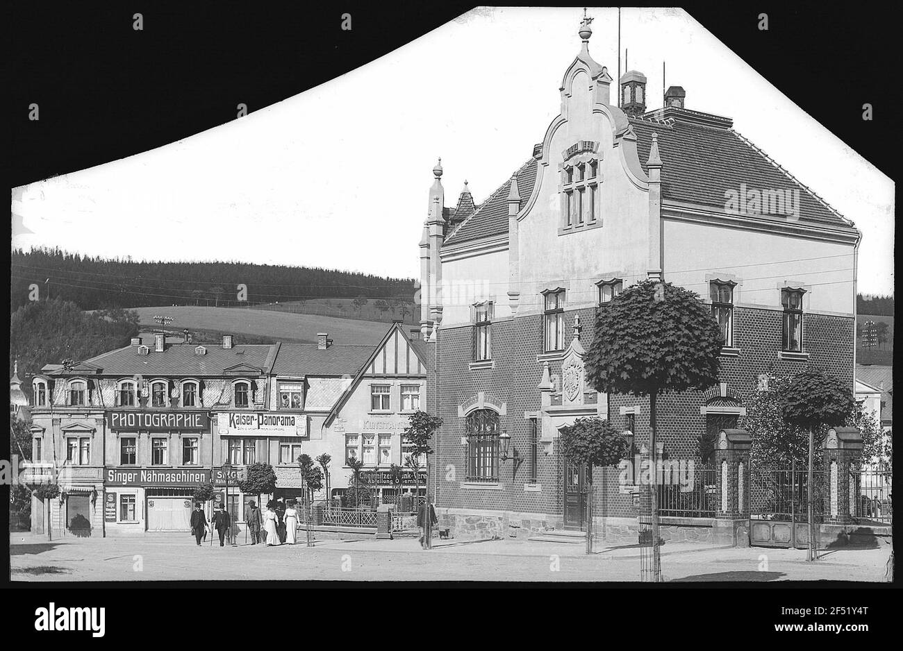 Olbernhau. Ufficio postale imperiale Foto Stock