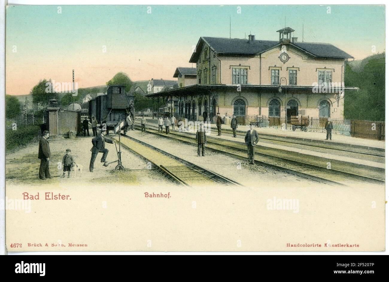 Stazione ferroviaria di Bad Elster Foto Stock