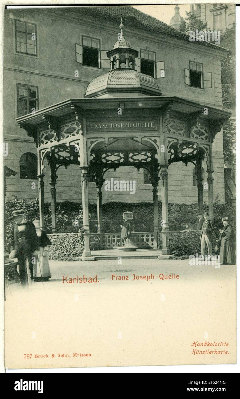 Franz Joseph che Carlsbad. Fonte Franz-Joseph (relatore, 1865) Foto Stock