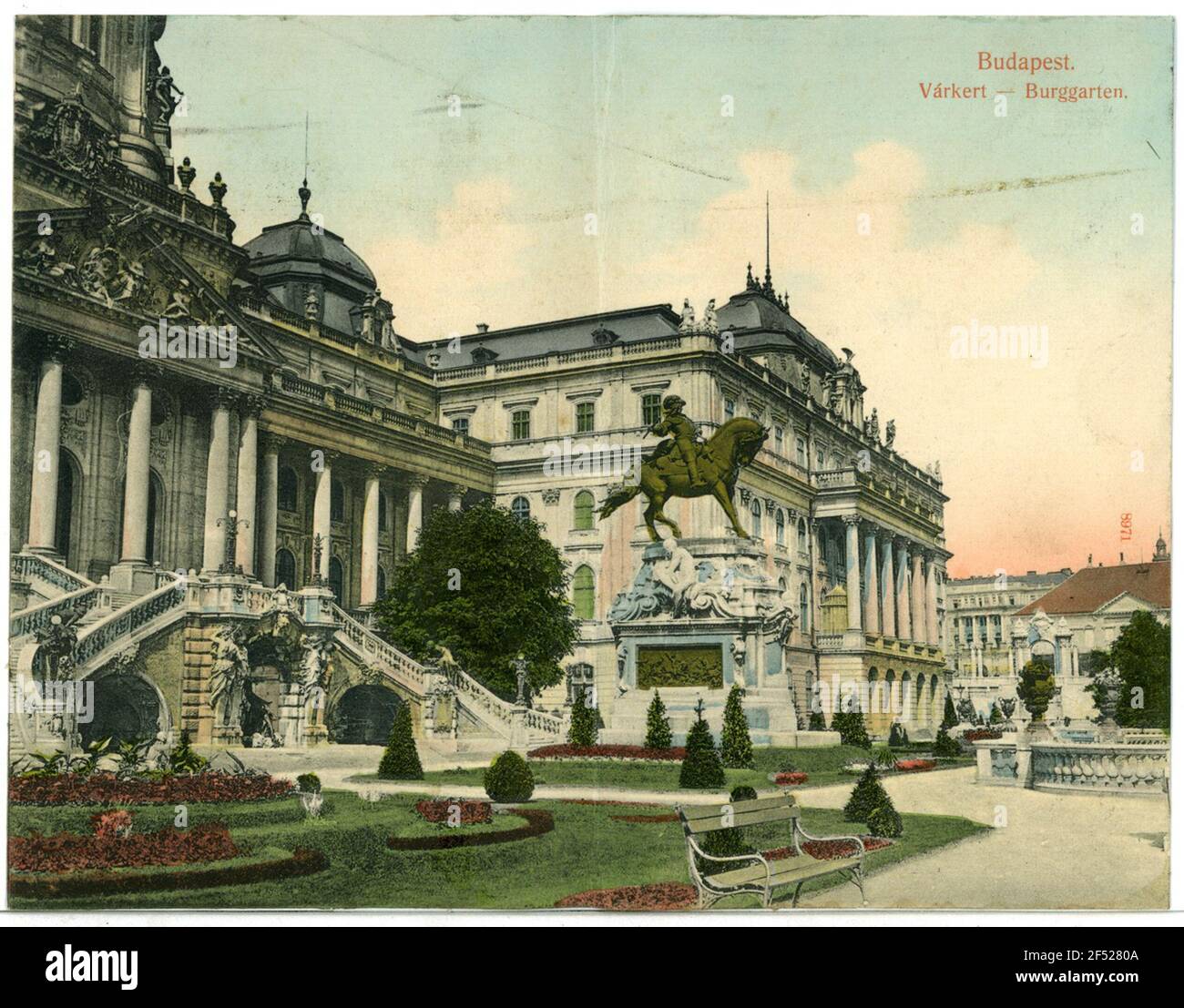 Burggarten Prinz Eugen monumento Foto Stock