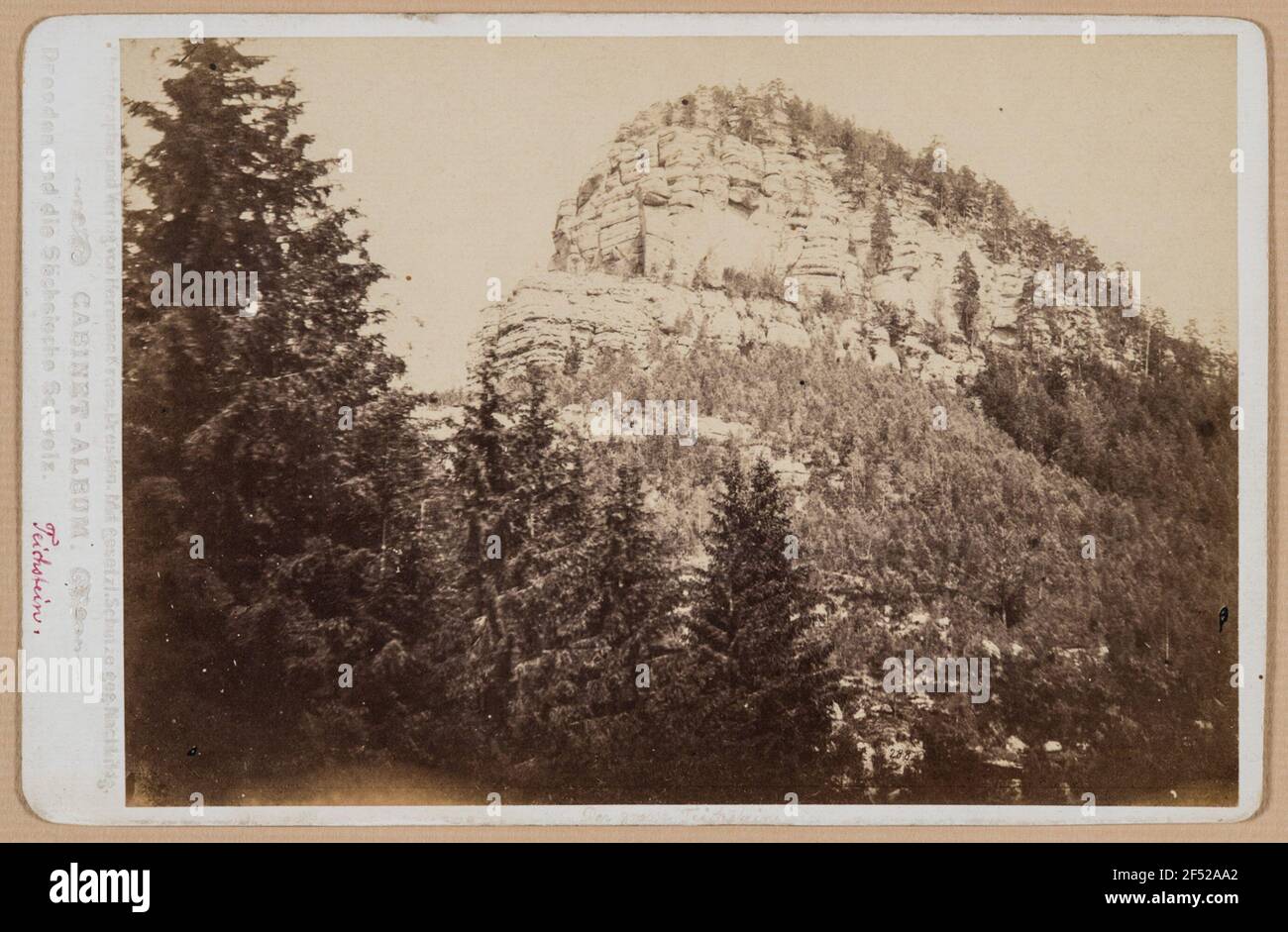 Svizzera sassone. Grande Zschand. Teichstein da Sud (utilizzato in: Album cabinet. Dresda e la Svizzera sassone) Foto Stock