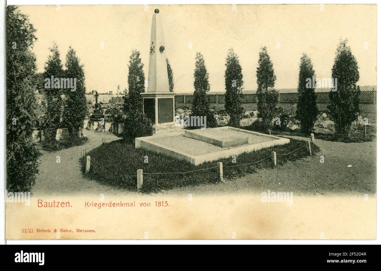 Monumento guerriero del 1813 Bautzen. Monumento guerriero del 1813 Foto Stock
