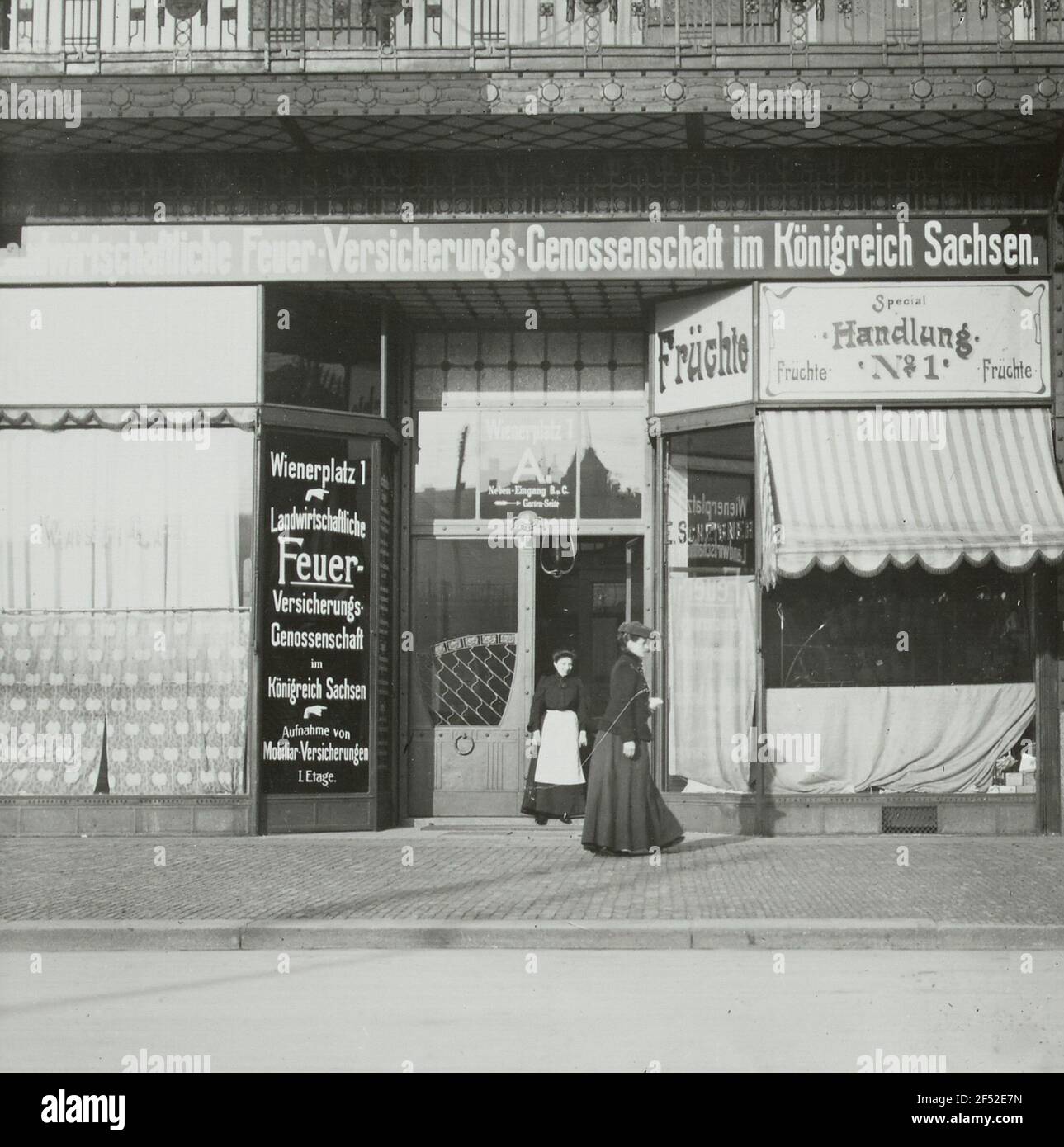 Assicurazione antincendio Dresdner Foto Stock