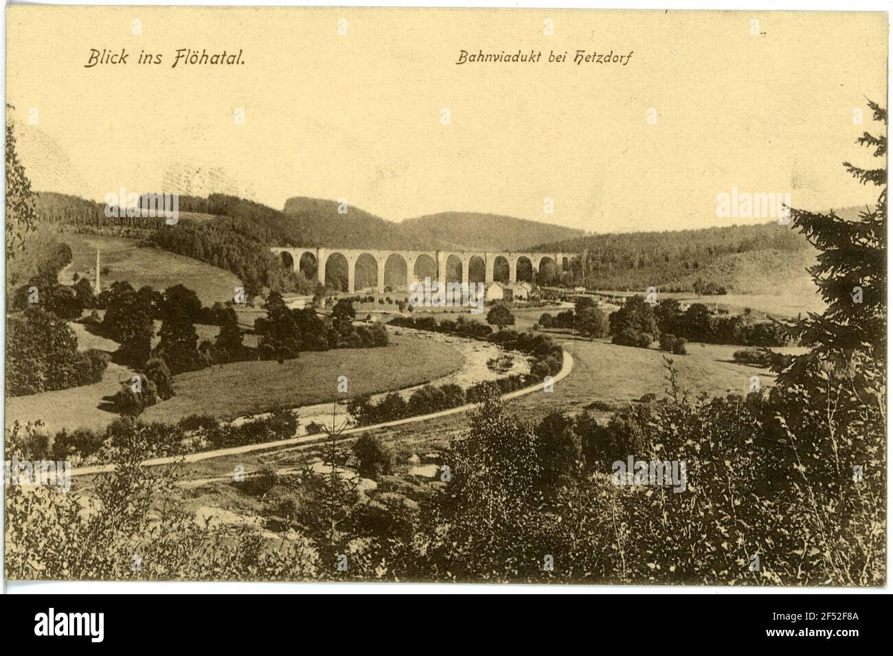 Hetzdorfer ponte Oederan. Hetzdorfer Brücke Foto Stock