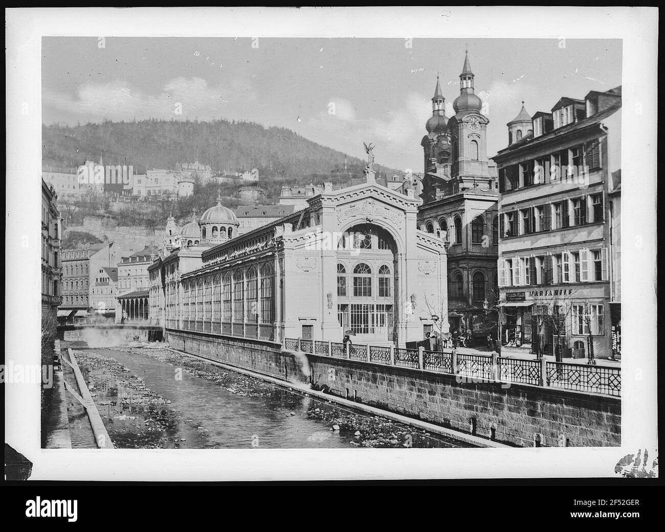 Karlsbad. Spudel-Colonnade (1879) Foto Stock