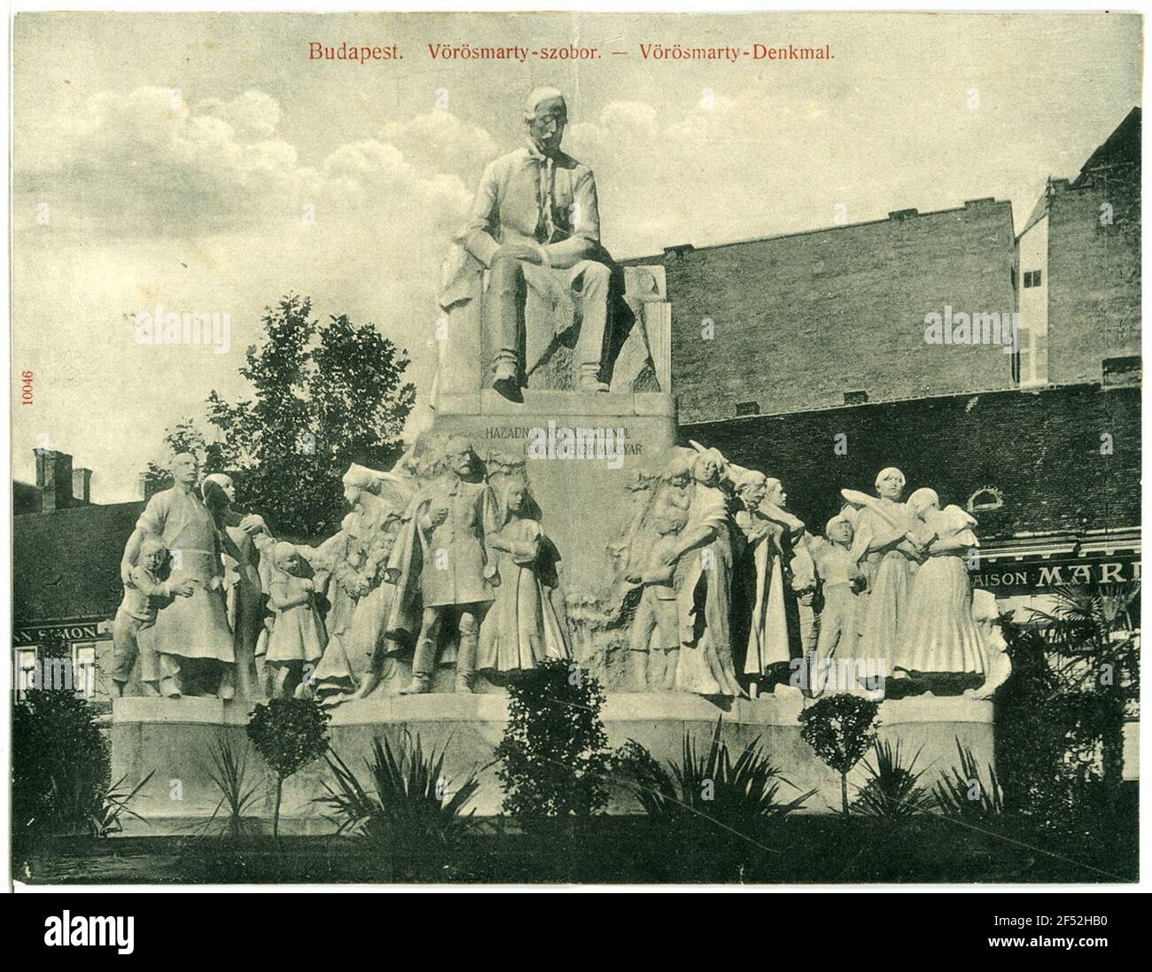 Vörösmarty - monumento Budapest. Vörösmarty-Denk (1908) Foto Stock