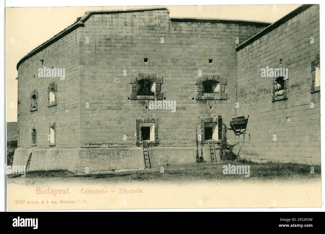 cittadella di Budapest. Cittadella (1851) sul Gellértberg Foto Stock