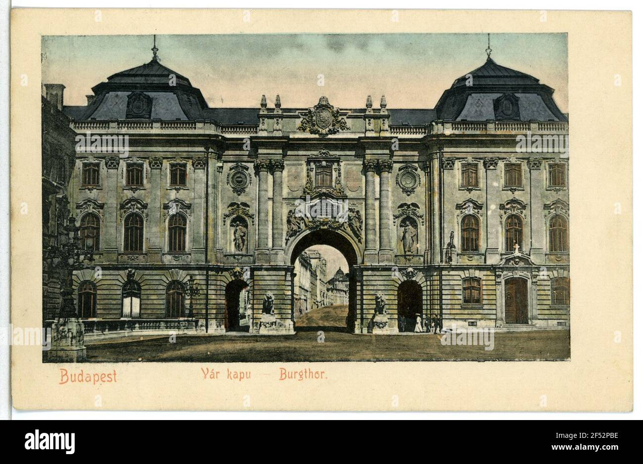 Burgtor Budapest. Burgtor Foto Stock