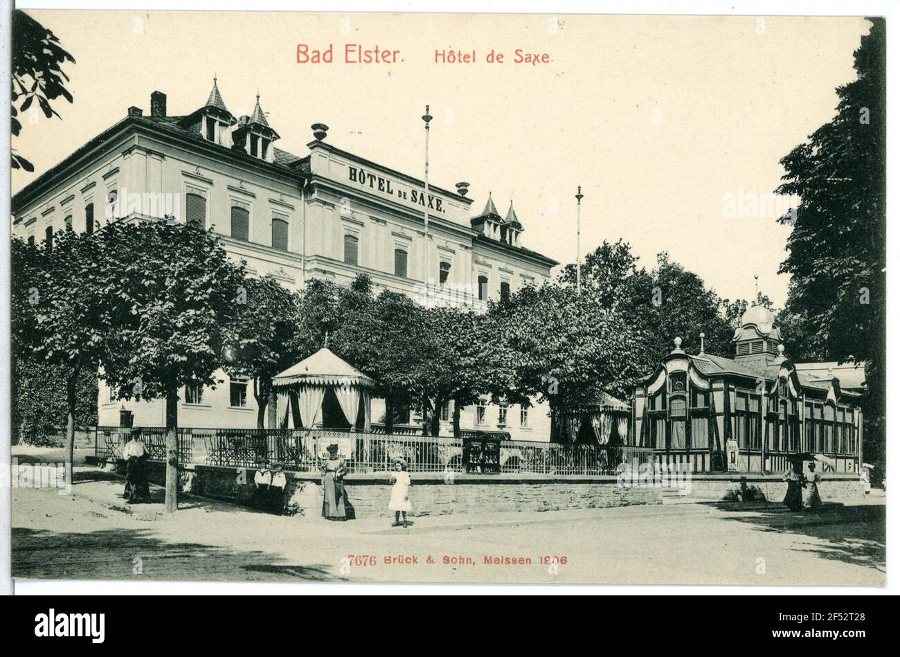 Hotel di Saxe Bad Elster. Hotel de Saxe. Foto Stock